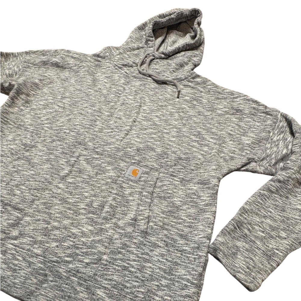 Carhartt Newberry Relaxed Fit Hoodie Women's Size Large (12/14) Light Gray